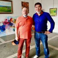 Художник В.Гвоздев в Галерее Союза Художников г. Нур-Султан