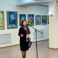 персональная юбилейная выставка члена Союза Художников РК Светланы Шалуновой и художника —прикладника Дмитрия Шалунова. 